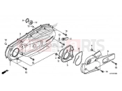 HONDA SH150ADH 2017 E-13 LEFT SIDE COVER
