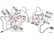 HONDA CB1100CAH CB1100 EX 2017 F-4 SWITCH / CABLE