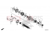 HONDA CB500XAH CB500X ABS 2017 E-17-10 TRANSMISSION (MAINSHAFT)