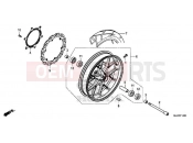 HONDA CB500XAH CB500X ABS 2017 F-14 FRONT WHEEL