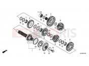 HONDA CB500XAH CB500X ABS 2017 E-17-20 TRANSMISSION (COUNTERSHAFT)