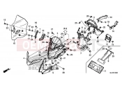 HONDA CB500XAH CB500X ABS 2017 F-43 UPPER COVER / WINDSCREEN