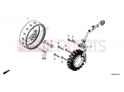 HONDA CB500XAH CB500X ABS 2017 E-11 GENERATOR