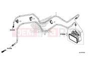 HONDA CB500XAH CB500X ABS 2017 F-5-40 BRAKE PIPE