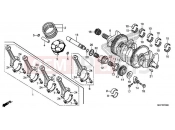 HONDA CBR1000RAH 2017 E-16 CRANKSHAFT / PISTON