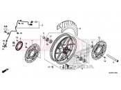 HONDA VFR800FH VFR800F 2017 F-14 FRONT WHEEL