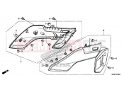 HONDA VFR800FH VFR800F 2017 F-24 SIDE COVER