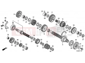 HONDA VFR800FH VFR800F 2017 E-17 TRANSMISSION