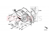 HONDA VFR800FH VFR800F 2017 E-6 RIGHT CRANKCASE COVER