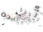 HONDA VFR800FH VFR800F 2017 E-16 CRANKSHAFT/PISTON