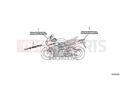 HONDA VFR800FH VFR800F 2017 F-50 MARK/EMBLEM