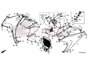 HONDA VFR800FH VFR800F 2017 F-45 MIDDLE COWL