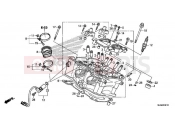 HONDA VFR800FH VFR800F 2017 E-2-10 CYLINDER HEAD (REAR)