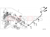 HONDA CB500FAJ CB500F ABS 2018 REAR BRAKE CALIPER