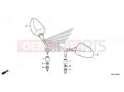 HONDA CB500FAJ CB500F ABS 2018 MIRROR