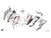 HONDA CB500FAJ CB500F ABS 2018 MIDDLE COWL