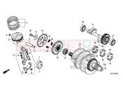 HONDA CB500FAJ CB500F ABS 2018 Crankshaft / PISTON