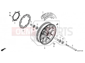 HONDA CB500FAJ CB500F ABS 2018 FRONT WHEEL