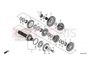 HONDA CB500FAJ CB500F ABS 2018 TRANSMISSION (COUNTERSHAFT)