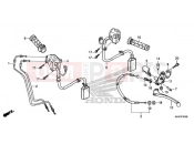 HONDA CB500FAJ CB500F ABS 2018 HANDLE LEVER / SWITCH / CABLE