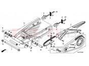 HONDA CB500FAJ CB500F ABS 2018 SWINGARM