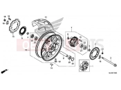 HONDA CB500XAJ CB500X ABS 2018 REAR WHEEL