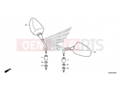 HONDA CB500XAJ CB500X ABS 2018 MIRROR