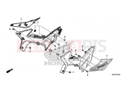 HONDA CB500XAJ CB500X ABS 2018 SIDE COVER