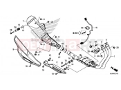 HONDA CB500XAJ CB500X ABS 2018 EXHAUST MUFFLER