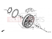 HONDA CB500XAJ CB500X ABS 2018 FRONT WHEEL