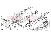 HONDA CB500XAJ CB500X ABS 2018 SWINGARM
