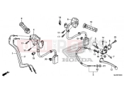 HONDA CB500XAJ CB500X ABS 2018 HANDLE LEVER / SWITCH / CABLE