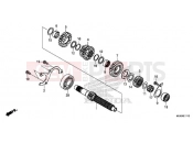 HONDA CB500XAJ CB500X ABS 2018 TRANSMISSION (MAINSHAFT)