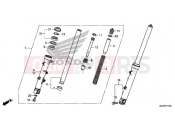 HONDA CB500XAJ CB500X ABS 2018 FRONT FORK