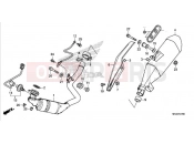 HONDA NC750DK NC750D 2019 EXHAUST MUFFLER