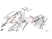 HONDA NC750DK NC750D 2019 REAR COWL FOR NHB73M & R381C