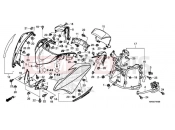 HONDA NC750DK NC750D 2019 FRONT COWL FOR NHA86M & NHB53P
