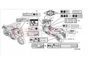 HONDA NC750DK NC750D 2019 CAUTION LABEL