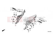 HONDA NC750DK NC750D 2019 PILLION STEP