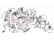 HONDA NC750DK NC750D 2019 FRONT COWL FOR NHB73M & R381C
