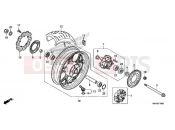 HONDA NC750DK NC750D 2019 REAR WHEEL