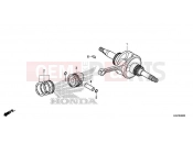 HONDA NSC110MPDK NSC110MPD 2019 E-20 CRANKSHAFT / PISTON