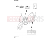 SUZUKI DL650XA L6 (2016) V-Strom (E21) 496C - LABEL (DL650XAL6 E21)