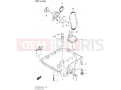 SUZUKI GSF1250SA L6 (2016) Bandit (E21) 116A - OIL PAN/OIL PUMP