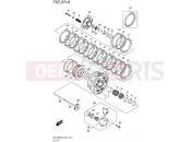SUZUKI GSF1250SA L6 (2016) Bandit (E21) 201A - CLUTCH
