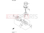 SUZUKI GSF1250SA L6 (2016) Bandit (E21) 120A - CRANKSHAFT
