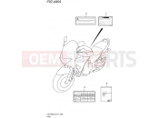 SUZUKI GSF1250SA L6 (2016) Bandit (E21) 496A - LABEL