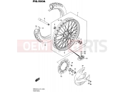 SUZUKI RMX450Z L6 (2016) (E19) 530A - FRONT WHEEL