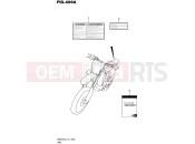 SUZUKI RMX450Z L6 (2016) (E19) 496A - LABEL