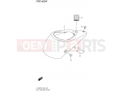 SUZUKI VL1500BT L6 (2016) Boulevard C90 (E19) 422A - FUEL TANK FRONT COVER
